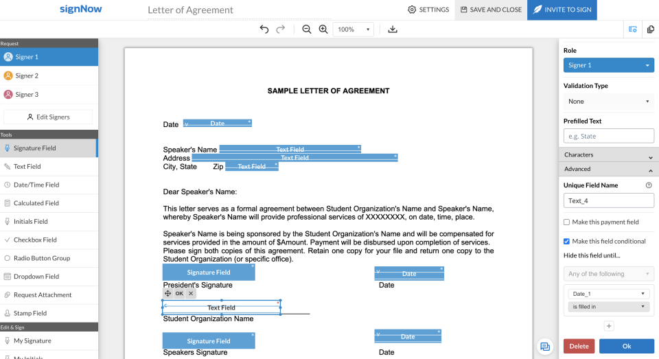 screenshot of airSlate SignNow